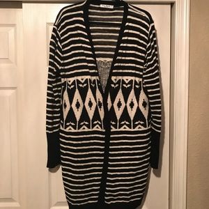 Size 2x long open cardigan